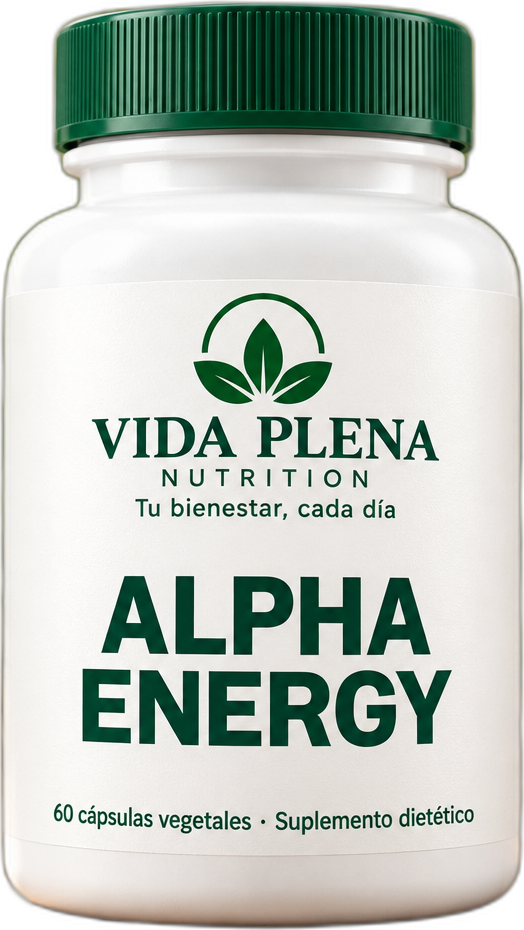 Frasco de Alpha Energy de Vida Plena Nutrition